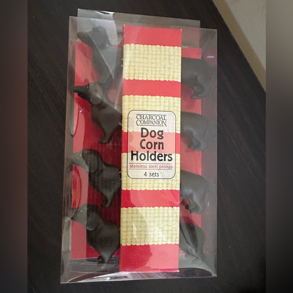 NIB Dachshund Wiener Dog Corn Holders set of 4